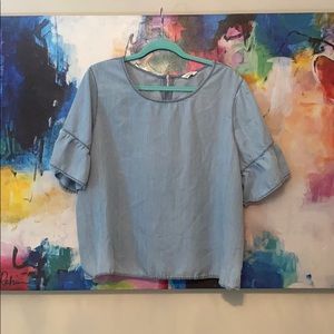 Buttery soft Chambray Top